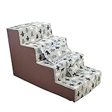 hundetreppe, Haustiertreppe, Katzentreppe Pet Treppen for Hunde, abnehmbare 3-Geschichte Treppe Montage Abnehmbare Wash Treppen Leiter Hunde Treppe, Easy Climb Treppen Leiter Assistance 80x40x40