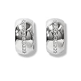 HEIDE HEINZENDORFF Creolen Lola mit Swarovski Kristallen silber, rhodiniert 15 x 8