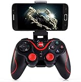 Leton Gaming Controller Wireless Gamepad, Gamepad für Android/IOS iPhone Handy-Gamecontroller Videospiel-Controller PUBG Mobile Joystick Phone Support für Android Smartphone/PC / PS3