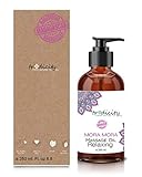 Tradicity Mora Mora Entspannendes Massageöl Gleitgel Sinnliches Aroma von spirituellem Bernstein, Herkunft Madagaskar 250 ml Glasflasche + Sp