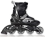 RAVEN Inline Skates Inliner Profession verstellbar (Black, 38-42(25cm-27,5cm))