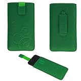 Handyschale24 Slim Case für Haier W858 Handytasche Grün Schutzhülle Tasche Cover E