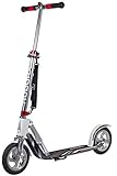 HUDORA Unisex Jugend Air GS 205 Luftreifen Big Wheel Tret-Roller City Scooter, Silber/weiß, 1