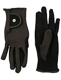 RTS Damen REIT Handschuhe, Schwarz, XL