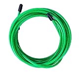 Kabel-Springseil für Crossfit, Fitness und Boxen von Velites | PVC Grün und Stahl 4 Mm | für Muskulatur und Koordinierung Zu Verbessern | Kompatibel mit Anderen Mark