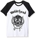 MERCHCODE Herren Motörhead Everything Louder Raglan T-Shirt, White/Black, XXXXL