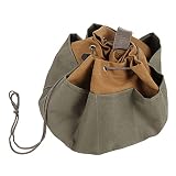 Shanrya Werkzeugtasche aus Segeltuch, Eimer-Werkzeug-Organizer, verschleißfest, armeegrün, für den industriellen Einsatz, für den Haushalt, zur Aufbewahrung von Garten-Schneidwerkzeugen für Klemp