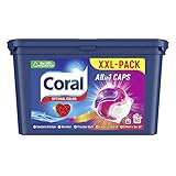 Coral Waschmittel Caps Optimal Color Allin1 Colorwaschmittel für Saubere Farben und Frischen Duft 50 WL XXL-Pack