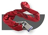 GRADE Motorcycle Lock Chain Locks Heavy Duty, 150-200cm/5.9''-7.9'' Long, Cut Proof 10mm Thick with 2Keys 16mm padlock unbreakable, Ideal for Motorcycles, Motorbike, Bike, Generator, Gates (1.5 Meter)