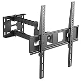 Allcam L273S Universal-Schwenkarm-Wandhalterung für 81,3–106,7 cm (32-42 Zoll) Plasma/LED TV, frei um 360° schwenkbar, um max. 12° neigbar, VESA 400 x 400 mm, belastbar bis 45 kg