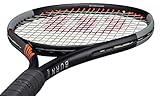 Wilson Burn 100LS V4 Powerful Intermediate Tennis Racquet with Extra Spin - Strung - Vibration Dampener (4-1/8)