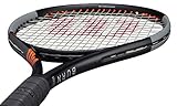 Wilson Burn 100LS V4 Powerful Intermediate Tennis Racquet with Extra Spin - Strung - Vibration Dampener (4 Even)