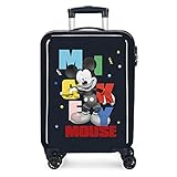 Disney Mickey´s Party Kabinentasche, Blau, 38 x 55 x 20 cm, starr, ABS, seitlicher Zahlenkombinationsverschluss, 34 l, 2,7 kg, 4 Dopp