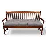 Beautissu Bankauflage Flair BK - Sitzkissen für Gartenbank - Polster Auflage Outdoor - Bankpolster Auflage für Sitzbank & Hollywoodschaukel - ca. 100x50x10 cm - Hellg