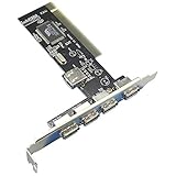 lifebea Computer-Grafikkarten PCI-USB-Karte USB2.0-Karten-PCI-Erweiterungskarte PCI-PCI-zu-4USB-Anschluss Über Konvertierungskarte Grafikk
