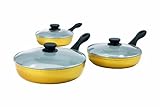 TV Unser Original 04421200233 bratmaxx Titan-Keramik Pfanne Gold Edition, 6-teilig