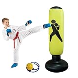 boxsack Kinder standboxsack Kinder 160cm Standboxsäcke boxsack stehend Boxen für Kinder von Karate, Taekwondo, Sandsäcke Kick Kampftraining mit Luftpumpe E