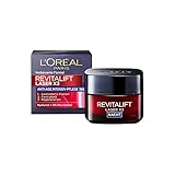 L'Oréal Paris Nachtpflege, Revitalift Laser X3, Anti-Aging Creme-Maske mit 3-fach Wirkung, Hyaluronsäure, 50