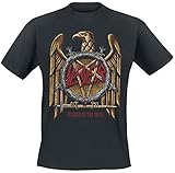 Slayer Seasons Gold Eagle Männer T-Shirt schwarz XXL 100% Baumwolle Band-Merch, B