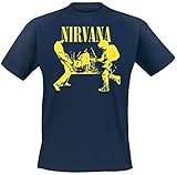 Nirvana Stage Männer T-Shirt dunkelblau S 100% Baumwolle Band-Merch, B