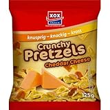 XOX Crunchy Pretzels Cheddar Cheese, 9er Pack (9 x 125g)