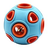 Dog Ball Interaktives Hundespielzeug mit Ring Bell Toys Hund Gummibälle, Hüpfball, Puzzleball, Um IQ Suche & Fangen Bite Resistant Toy, Pet Chew Toy