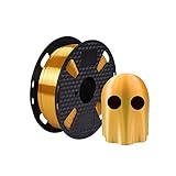 KEHUASHINA Seide Gold PLA Filament 1.75mm 3D Drucker 1 KG 2.2 LBS Spule Seidig Metallisch Metal Glänzend für 3D Druckmaterial Goldene Farb