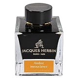 Jacques Herbin 14741JT Duft-Tinte 50 ml für Füllfederhalter und Tintenroller, Amber Insouciance, Orang