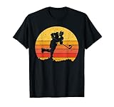 Eishockey Spieler Vintage Ice Hockey Retro Hockey T-S