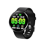 Smartwatch Damen Fitnessuhr für Damen Herren Armbanduhr Smart Watch Sportuhr Touchscreen Schrittzähler Fitness Tracker mit Personalisiert Zifferblättern Uhr Stoppuhr Damen Smartw
