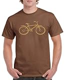 Comedy Shirts - Fahrrad - Herren T-Shirt - Braun/Hellbraun Gr. L