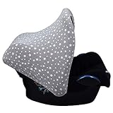 JANABEBE Universal Sonnenverdeck für Maxi Cosi Gr 0 (White Star)
