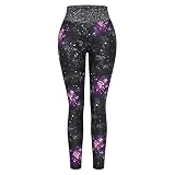Damen Trainingsleggings Hohe Taille Bauchkontrolle Yogahosen Gym Kompressionsstrumpfhosen,Sporthose Kompression Shapewear Leggings Yoga Hose Trainingshose für Frauen Mädchen Eay