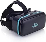 3D-VR-Virtual-Reality-Headset, VR-Brille mit Bluetooth-Kopfhörern für iPhone 12 11 Pro Max Mini X R S 8 7 Samsung Galaxy S10 S9 S8 S7 Edge Note / A 10 9 8 + usw. 4,7 - 6,2 Zoll Handy