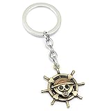 ALTcompluser One Piece Schlüsselanhänger, Anhänger Metall Schlüsselanhänger Schlüsselbund(Kompass Bronze)