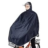 sorliva Regenponcho für Camping Fahrrad Regenmantel Regenschutz mit Kapuze, Poncho, Dunkelb