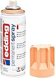 edding 5200 Permanent Spray Premium Acryl pudrig Pfirsich matt - 200ml - Acryl Malerei und Dekorieren von Glas, Metall, Holz, Keramik, Kunststoff, Leinwand und vielen weiteren Oberflächen, 200