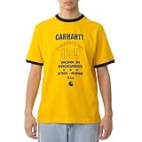 Carhartt Ringer 1889 T-Shirt I027716 Sunflower Dark Navy, Gelb M