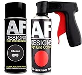 Autolack Spraydose Set für Citroen EFB Ganache Nacre Basislack Klarlack Handgriff Pistolengriff Sprü
