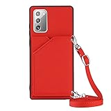 nancencen Samsung Galaxy Note 20 5G Handyhülle, Das Lange Seildesign ist Abnehmbar, Weiches TPU-Silikon Rahmen (Mit Kartenschlitz) Einfachheit Stil für Samsung Galaxy Note 20 5G, R