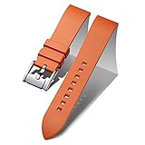 BINLUN Silikon Uhrenarmband Schnellverschluss Fluorkautschuk Uhrenarmbänder 19mm 20mm 21mm 22mm 24mm Gummi Smartwatch Ersatzarmband Sport Uhrband für Herren Damen Schwarz/Braun/Blau/Rot/Grün/Orang