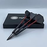 25g Profi Steel-Darts Set „Double Danger“ von My-Dartpfeil: 90% Tungsten Dartpfeile mit Steel Spitze und Steel Darts Zubehör/Dart Barrels mit Flights, Aluminium S