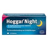Hoggar Night – Schlaftabletten zur Hilfe beim Einschlafen und bei akuten Schlafstörungen – Gut verträglich, für erholsamen Schlaf – 1 x 20 Tab