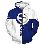 GOSUCPO Herren Hoodie Pullover T-Shirt Shorts Vo.L-Vo 3D Full Print Cardigan Zip Jacke Unisex Casual Pullover Kapuzen Baseball Jersey Top Mantel/A/XXL