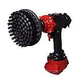 Premium Bohrbürste für professionelle Reinigung-Ultra steif,schwarz,13cm Kratzt keine Oberflächen.Geeignet für die Reinigung von Grill,Stein,Ziegel, Außenfliesen,lose Farbe,schwere Entkalkung