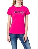 HUGO Damen The Slim Tee 9 T-Shirt, Bright Pink671, L