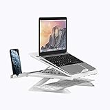 Tronsmart Laptop Ständer Ergonomisch Laptop Riser Verstellbarer Notebook Ständer Tablet Halterung kompatibel für Laptop (10 Zoll bis 17 Zoll) einschließlich MacBook Pro/Air, Surface, Samsung, HP,