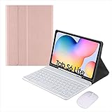 Für Samsung Galaxy Tab S7 Plus 12,4 Zoll T970/T975/T976/T978 2020 Tastaturkasten, Abnehmbare Bluetooth Drahtlose Tastatur-Flip-Leder-Ständerabdeckung, Eingebauter Stiftablage, Mit Der M