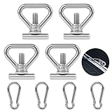 8Pcs Ladungssicherung Set Sicherungsschiene Ösenmuttern Ladungssicherung Zurrösen Edelstahl Ladungssicherung Schrauben für VW T5 / T6