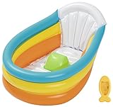 Bestway Up, In & Over Squeaky Clean Inflatable Baby Bath Aufblasbare Baby Badewanne 76x48x33